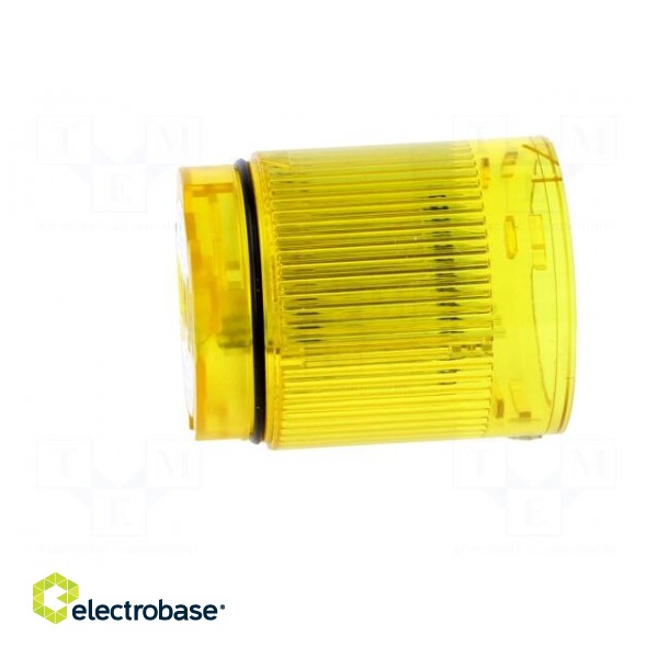 Signaller: lighting | LED | yellow | Usup: 24VDC | IP65 | Ø50x69mm image 3