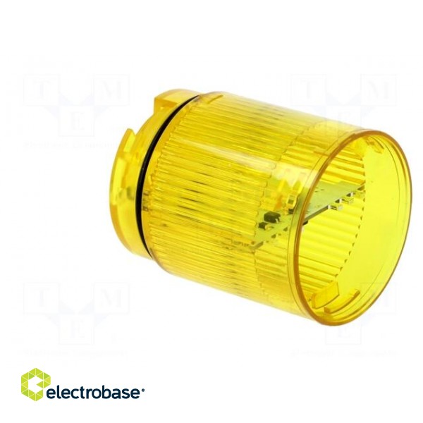 Signaller: lighting | LED | yellow | Usup: 24VDC | IP65 | Ø50x69mm image 4