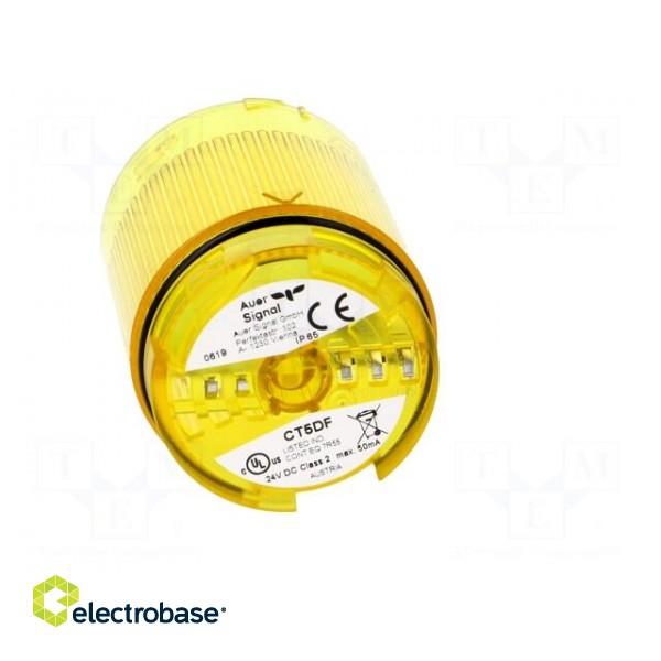 Signaller: lighting | LED | yellow | Usup: 24VDC | IP65 | Ø50x69mm image 9