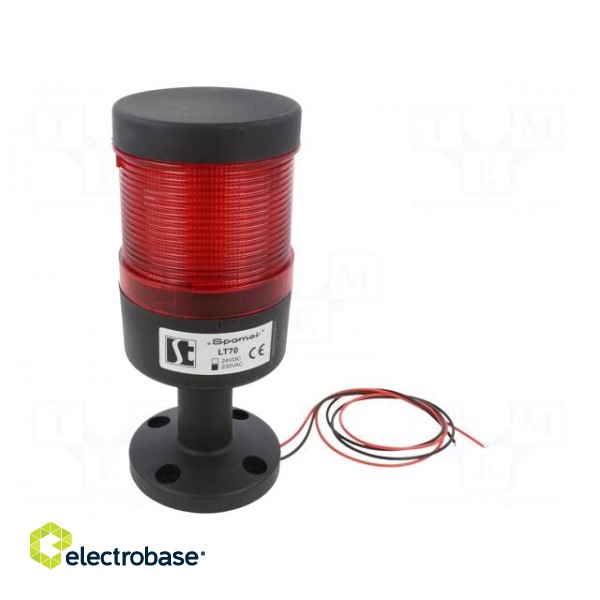 Signaller: signalling column | LED | red | Usup: 230VAC | IP65