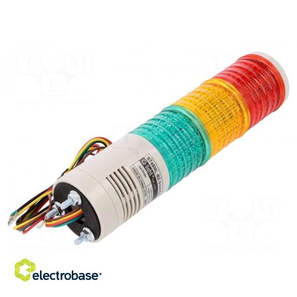 Signaller: signalling column | LED | red/amber/green | Usup: 24VDC image 2