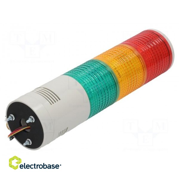Signaller: signalling column | LED | red/amber/green | Usup: 24VDC фото 2