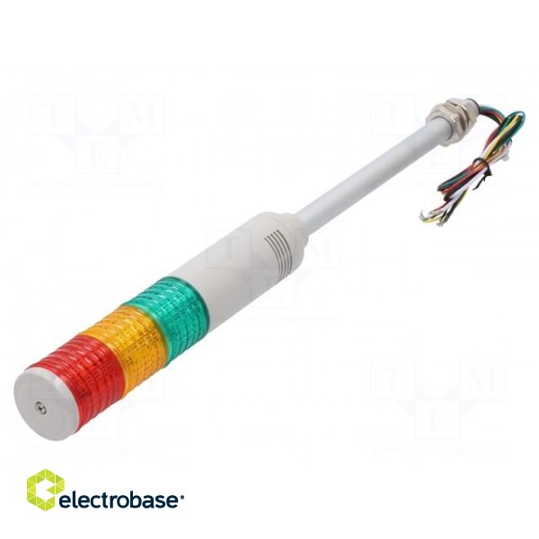 Signaller: signalling column | LED | red/amber/green | 24VDC | IP23 image 1