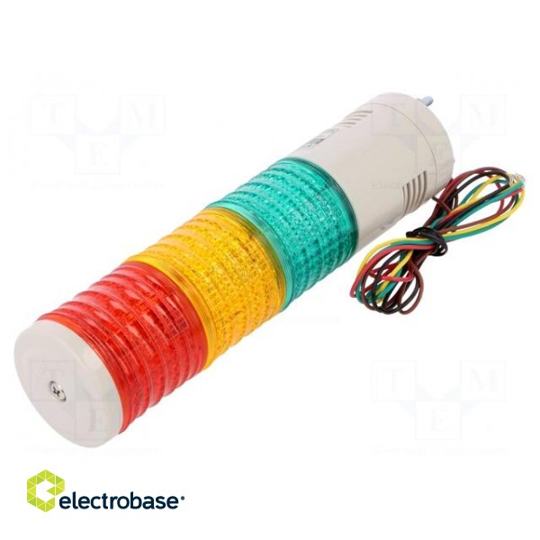 Signaller: signalling column | LED | red/amber/green | Usup: 24VDC image 1