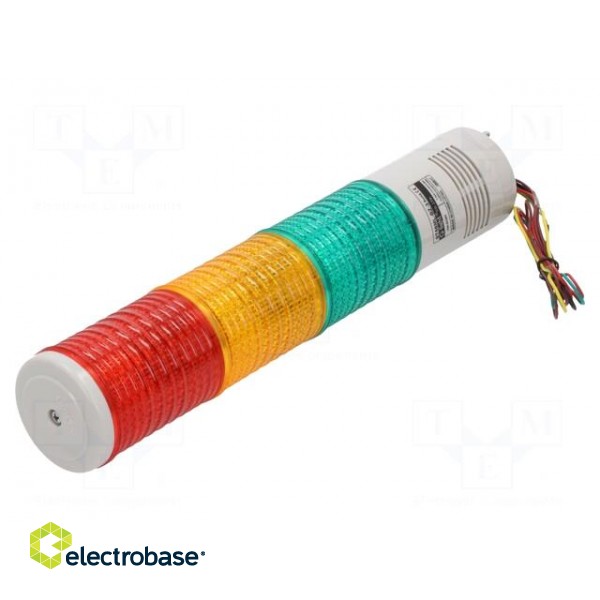 Signaller: signalling column | LED | red/amber/green | 24VDC | IP23 image 1