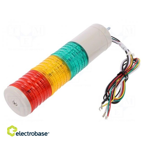 Signaller: signalling column | LED | red/amber/green | Usup: 24VDC image 1