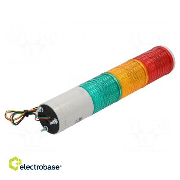 Signaller: signalling column | LED | red/amber/green | 24VDC | IP44 image 2