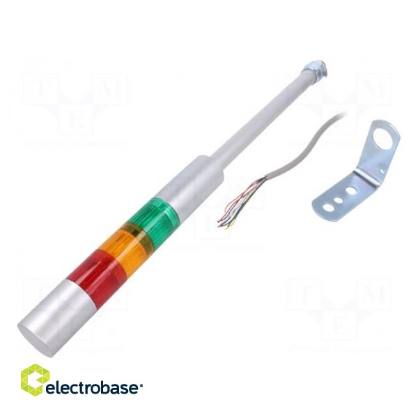 Signaller: signalling column | LED | red/amber/green | 24VDC | IP54 image 1