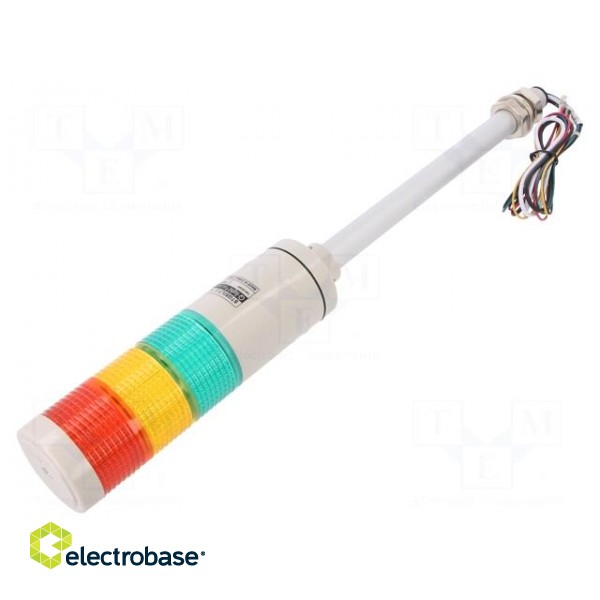 Signaller: signalling column | LED | red/amber/green | 24VDC | IP65 image 1