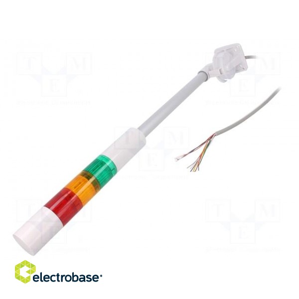 Signaller: signalling column | LED | red/amber/green | 24VDC | IP65 paveikslėlis 1