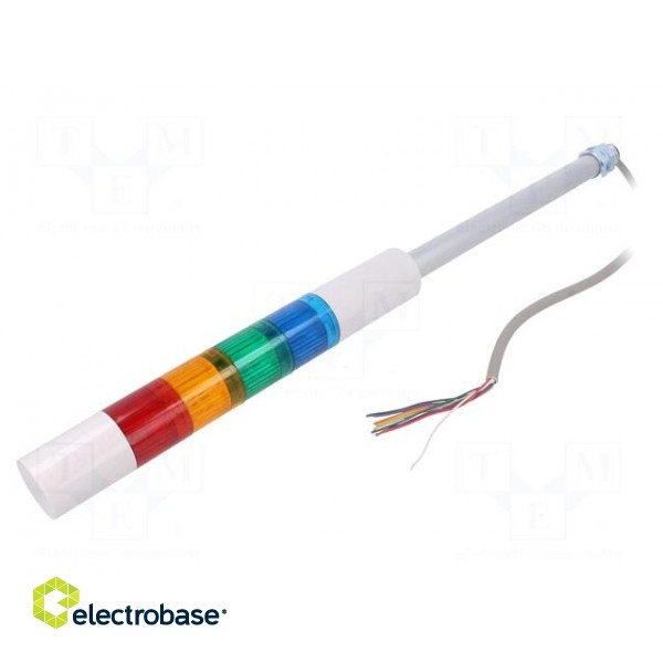 Signaller: signalling column | LED | red/amber/green/blue | 24VDC paveikslėlis 1