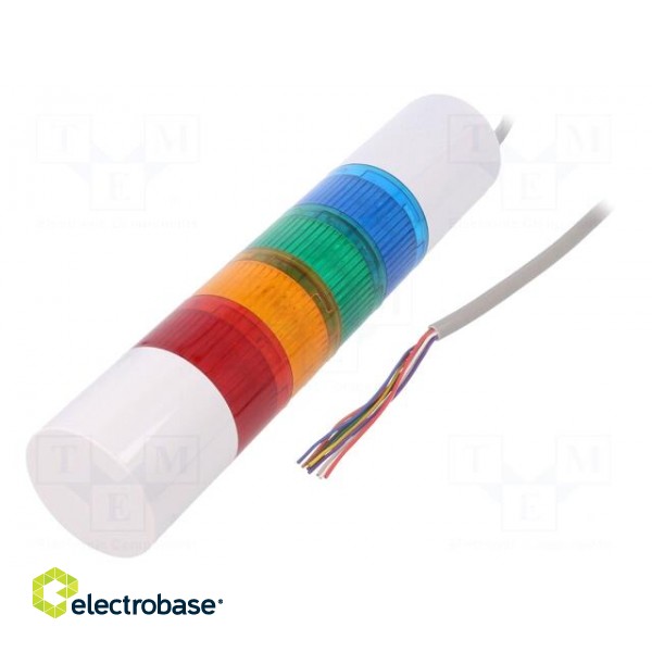 Signaller: signalling column | LED | red/amber/green/blue | 24VDC paveikslėlis 1