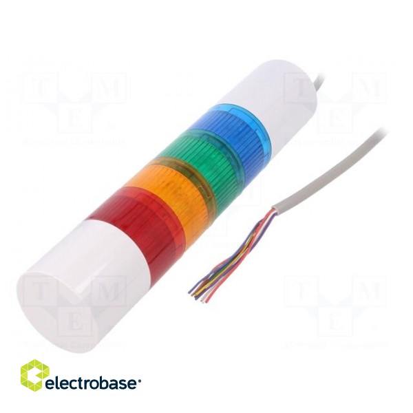 Signaller: signalling column | LED | red/amber/green/blue | 24VDC image 1