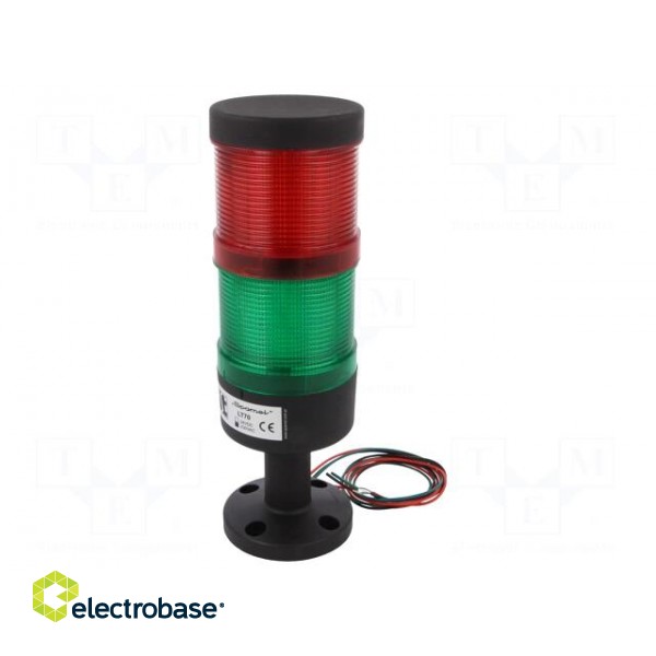 Signaller: signalling column | LED | red/green | 230VAC | IP65 | LT70
