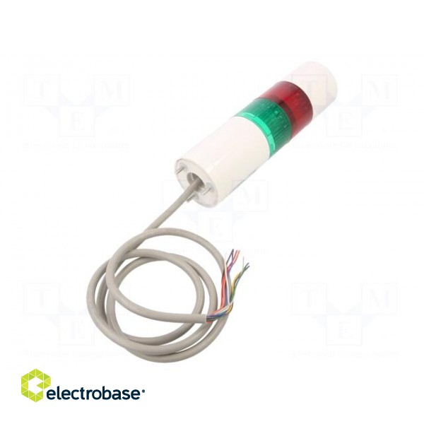 Signaller: signalling column | LED | red/green | 24VDC | IP65 | LR6 image 2