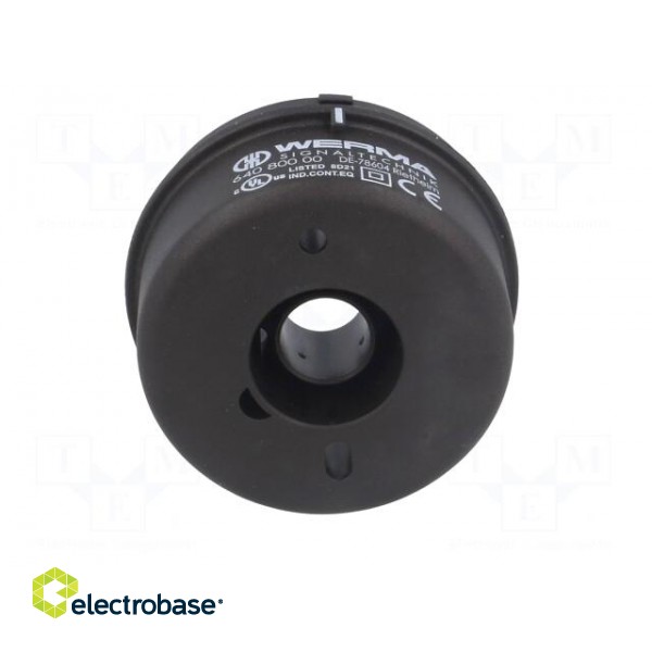 Signallers accessories: base | black | IP65 | Ø70x26.5mm | -20÷50°C image 5