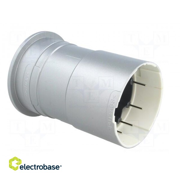 Signallers accessories: base | silver | 24VDC | 24VAC | IP55 | Ø60mm image 4