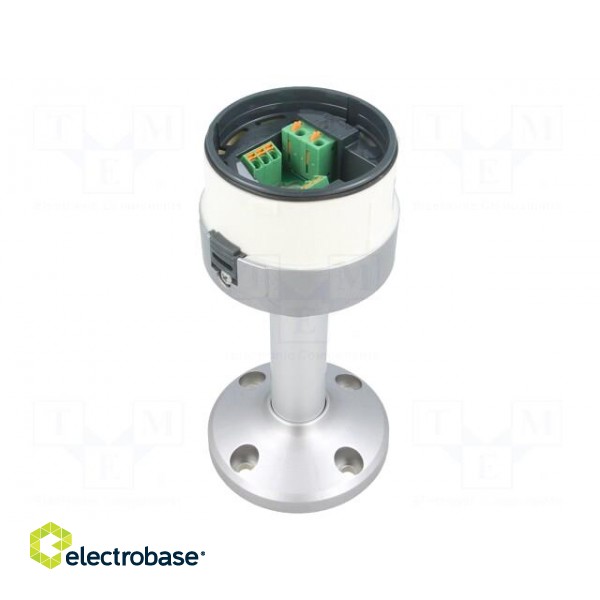 Signallers accessories: vertical holder | silver | IP65 | Ø60mm image 1