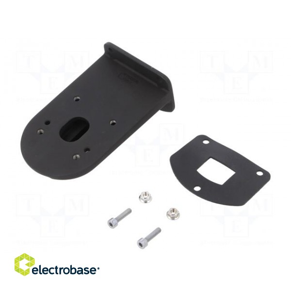 Signallers accessories: wall mounting element | black | IP65 image 2