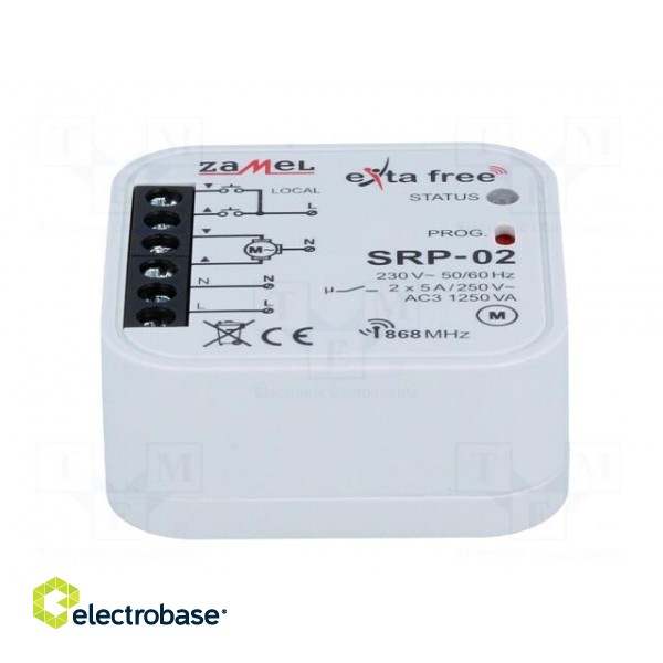 Blinds controller | EXTA FREE | IP20 | 230VAC | NO x2 | flush mount | 5A image 3