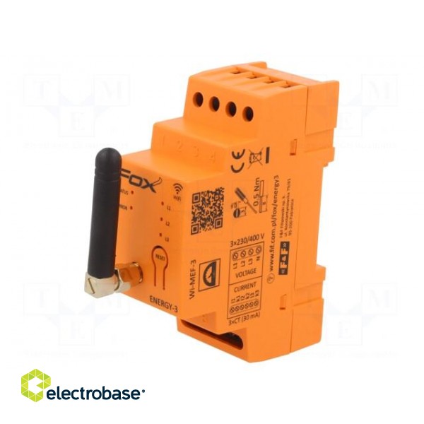 Power monitor | for DIN rail mounting | IP20 | -20÷50°C | 40A | WIFI