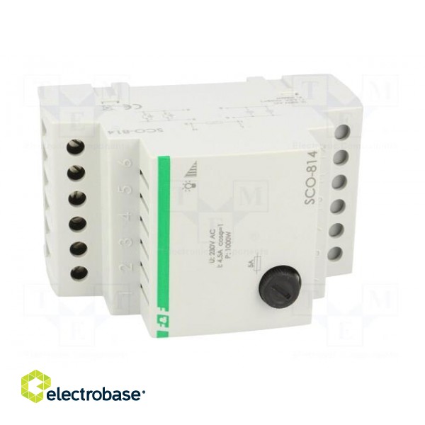 Dimmer | 230VAC | DIN | 4.5A | -25÷50°C | 1kW | Leads: screw terminals paveikslėlis 9