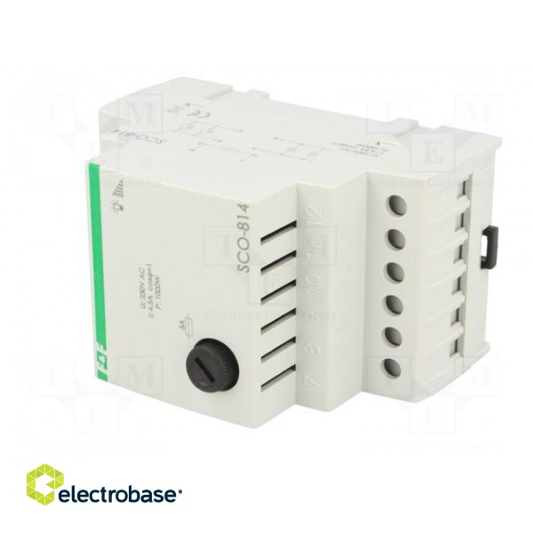 Dimmer | 230VAC | DIN | 4.5A | -25÷50°C | 1kW | Leads: screw terminals paveikslėlis 2