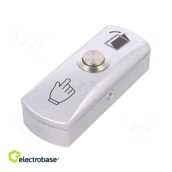 Exit button | IP20 | 36VDC | wall mount | DC load @R: 3A/24VDC фото 1