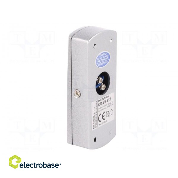Exit button | IP20 | 36VDC | wall mount | DC load @R: 3A/24VDC image 4