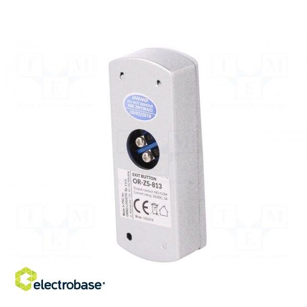 Exit button | IP20 | 36VDC | wall mount | DC load @R: 3A/24VDC image 6
