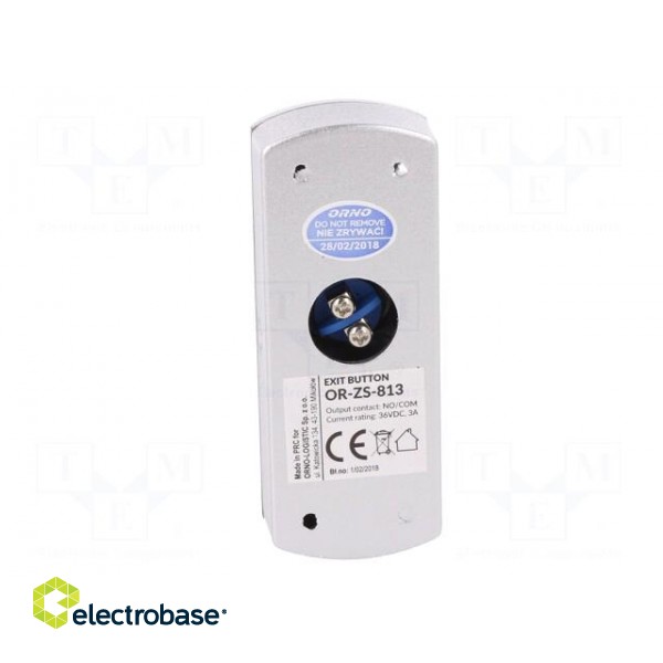 Exit button | IP20 | 36VDC | wall mount | DC load @R: 3A/24VDC image 5