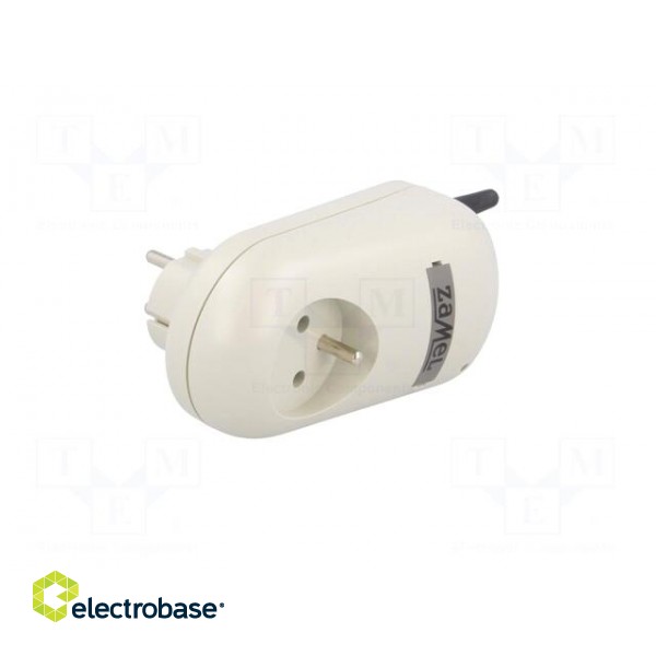 Power socket | EXTA FREE | IP20 | 230VAC | -10÷55°C | Dim: 160x66x90mm image 2