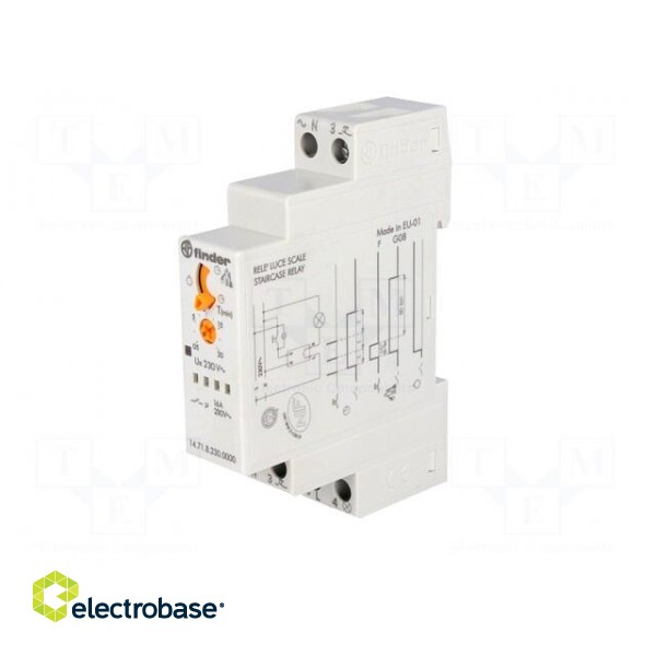 Staircase timer | IP20 | 230VAC | SPST-NO | DIN | 16A | -10÷60°C image 2