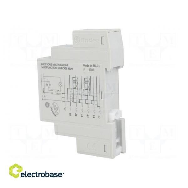 Staircase timer | IP20 | 230VAC | SPST-NO | DIN | 16A | -10÷60°C фото 4
