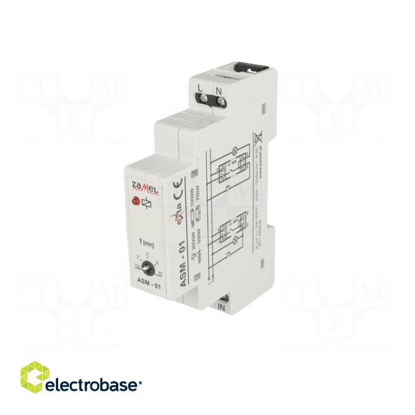 Staircase timer | IP20 | 230VAC | SPST-NO | DIN | 16A | -20÷45°C image 2