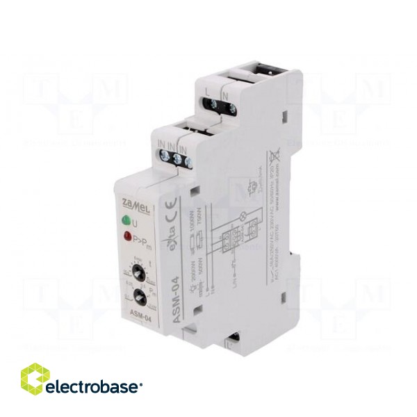Staircase timer | IP20 | 230VAC | SPST-NO | DIN | 16A | -20÷45°C image 1