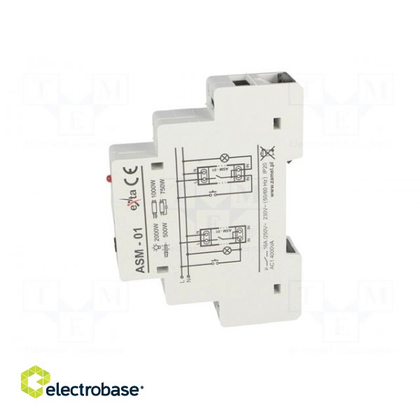 Staircase timer | IP20 | 230VAC | SPST-NO | DIN | 16A | -20÷45°C image 3