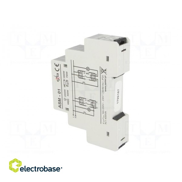 Staircase timer | IP20 | 230VAC | SPST-NO | DIN | 16A | -20÷45°C image 4