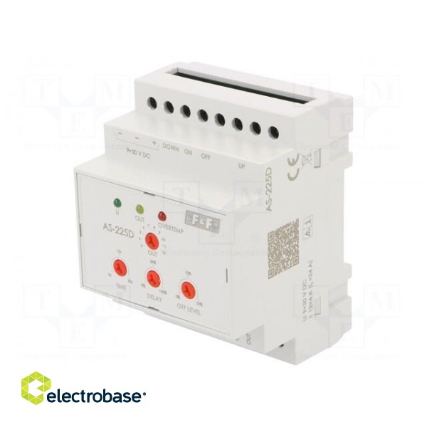 Staircase timer | for DIN rail mounting | 9÷30VDC | IP20 | 24A | Ch: 12 image 1