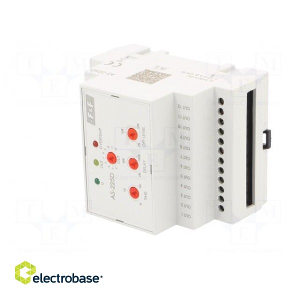 Staircase timer | for DIN rail mounting | 9÷30VDC | IP20 | 24A | Ch: 12 image 2