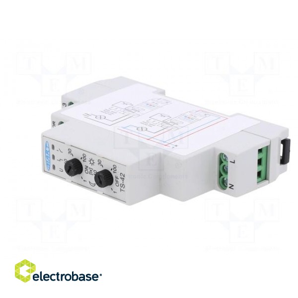 Twilight switch | for DIN rail mounting | 230VAC | SPDT | IP20 | 16A image 2