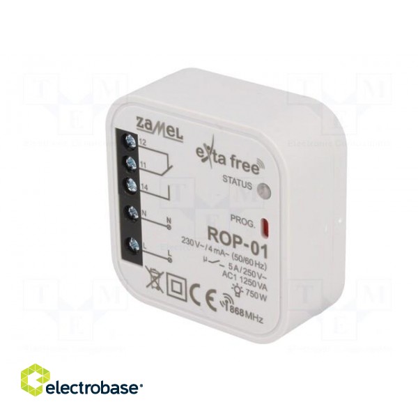 Wireless control set | EXTA FREE | IP20 | -10÷55°C | 868.32MHz image 2