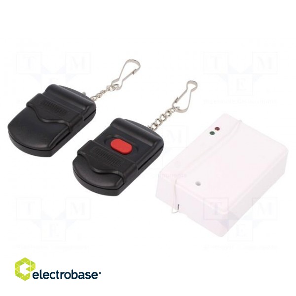 Wireless control set | RSU | 12VDC | relay | for wall mounting | OUT: 3