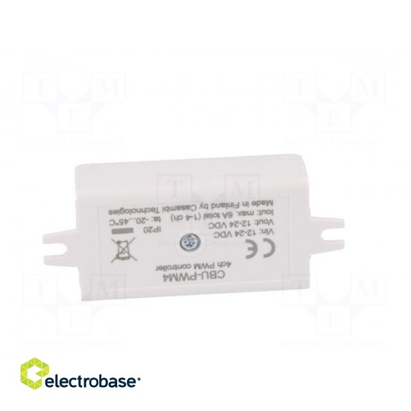 Wireless dimmer | IP20 | 12÷24VDC | -20÷45°C | 72.6x30x18mm | 6A image 7