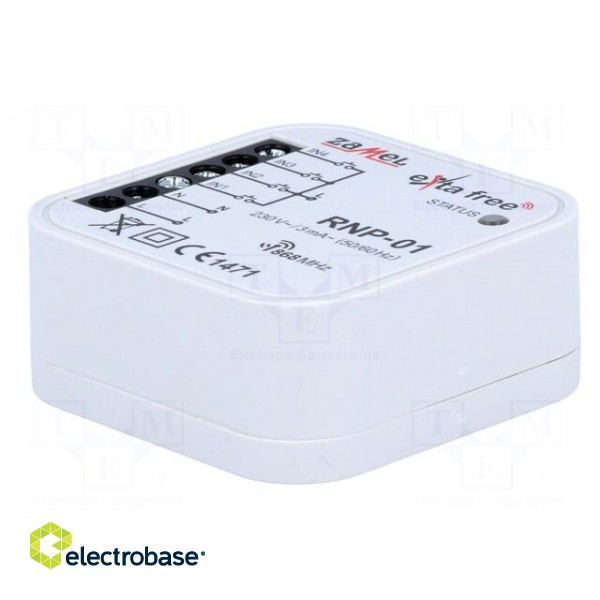 Wireless transmitter | EXTA FREE | flush mount | 230VAC | IP20 | 250m image 4