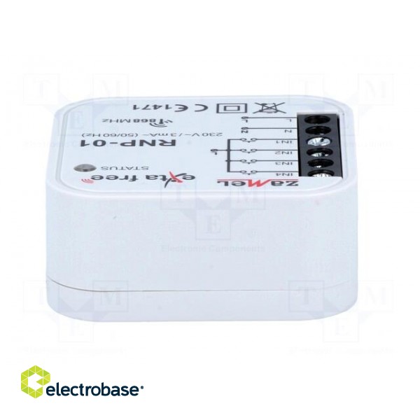 Wireless transmitter | EXTA FREE | IP20 | 230VAC | flush mount | 31g image 7