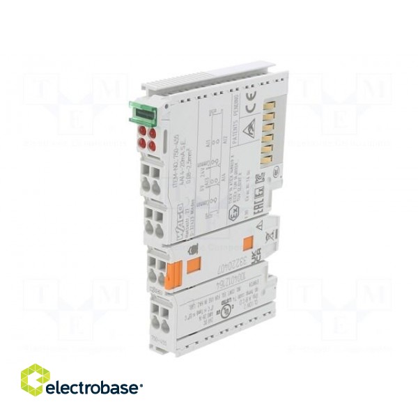 Analog input | for DIN rail mounting | IP20 | IN: 4 | 12x100x69.8mm image 1