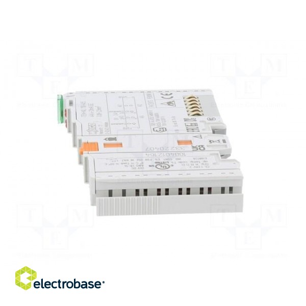 Analog input | for DIN rail mounting | IP20 | IN: 4 | 12x100x69.8mm image 3