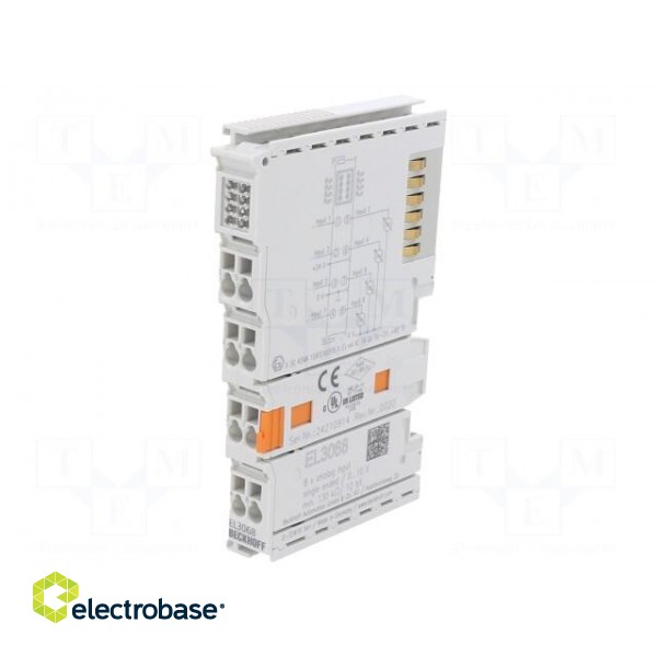 Analog input | Resolution: 12bit | IP20 | EtherCAT | IN: 8 | IN 1: 0÷10V фото 1