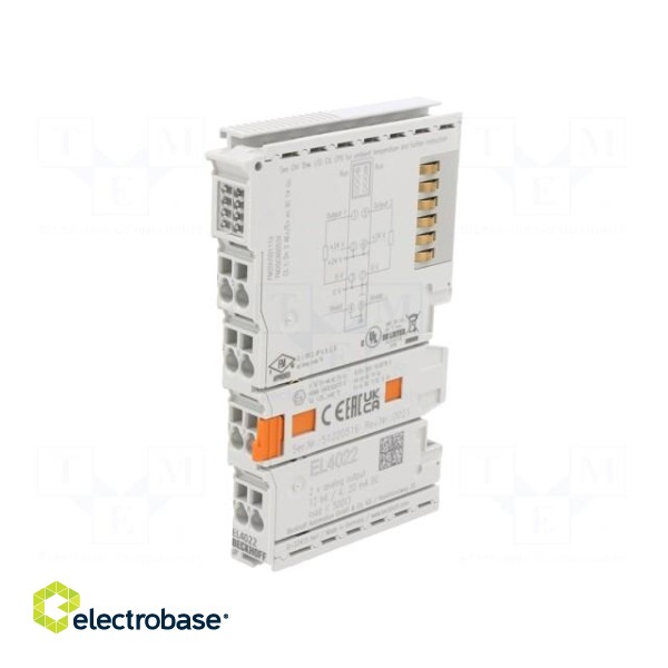 Analog output | 24VDC | Resolution: 12bit | IP20 | EtherCAT | OUT: 2 image 1